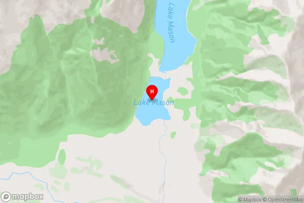 Lake Mason,Canterbury Area Map