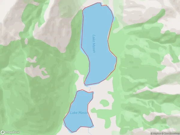 Lake Mason, Canterbury Polygon Area Map