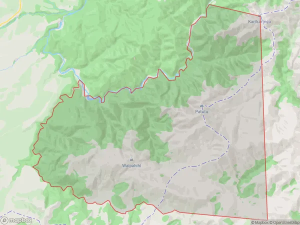 Waipakihi, Waikato Polygon Area Map