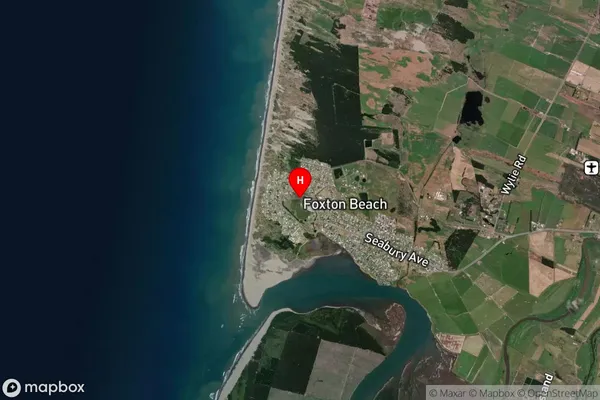 Foxton Beach,Manawatu-Wanganui Satellite Map