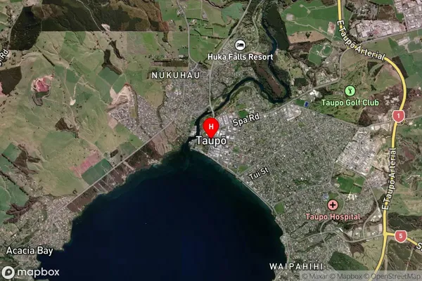 Taupo,Waikato Satellite Map