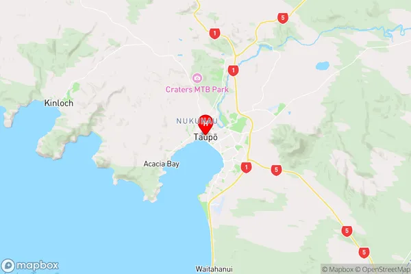 Taupo,Waikato Region Map