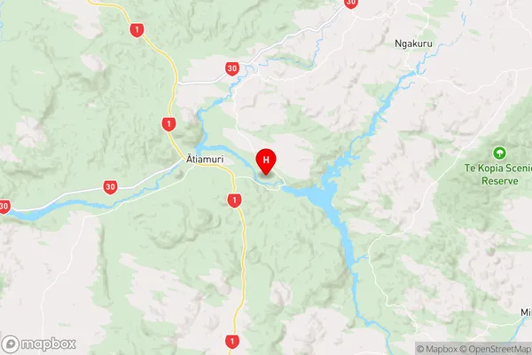 Ohakuri,Waikato Region Map