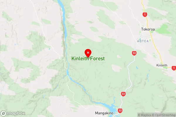 Kinleith Forest,Waikato Region Map