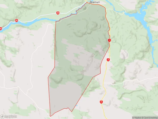 Kinleith Forest, Waikato Polygon Area Map