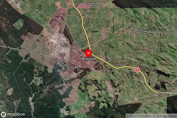 Kinleith,Waikato Satellite Map