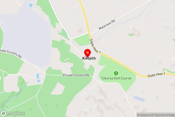 Kinleith,Waikato Area Map