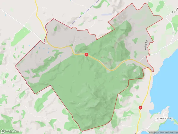 Athenree Gorge, Waikato Polygon Area Map