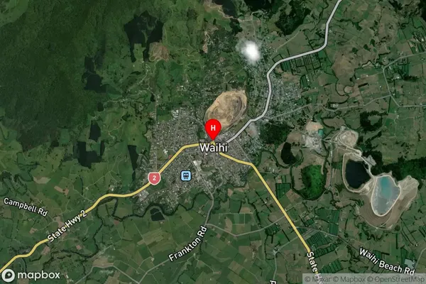 Waihi,Waikato Satellite Map