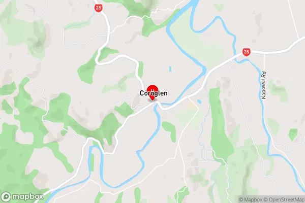 Coroglen,Waikato Area Map