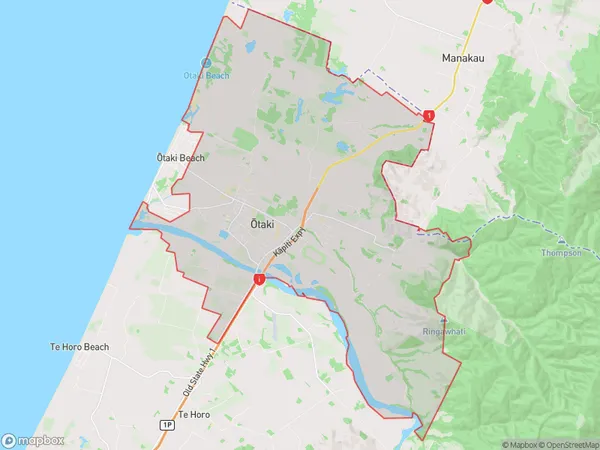 ZipCode 5512 Map for Otaki