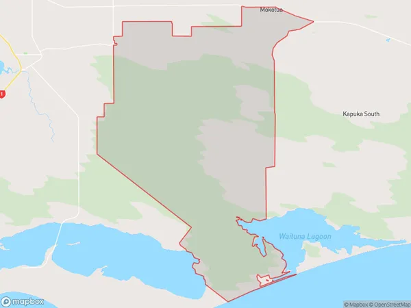 Awarua Wetlands, Southland Polygon Area Map