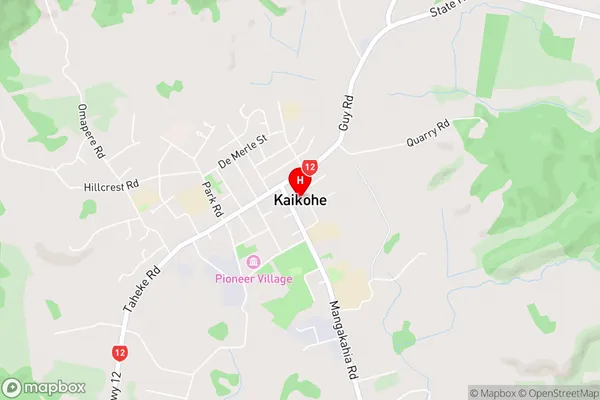 Kaikohe,Northland Area Map