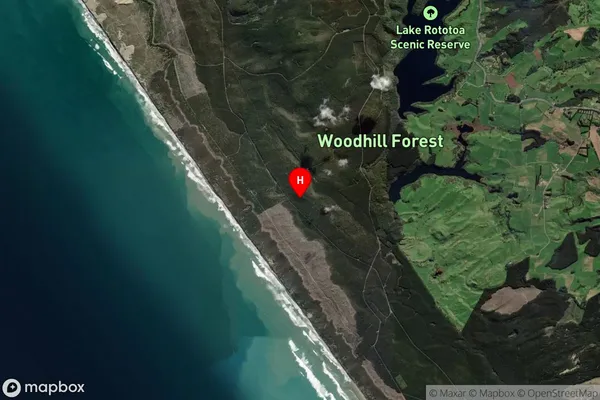 Woodhill Forest,Auckland Satellite Map