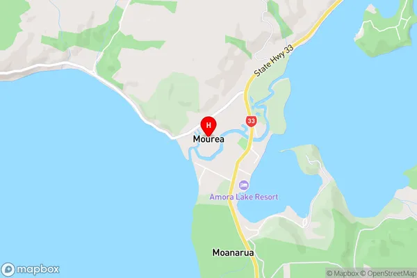 Mourea,Bay of Plenty Area Map