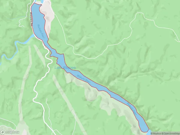 Lake Waipapa, Waikato Polygon Area Map