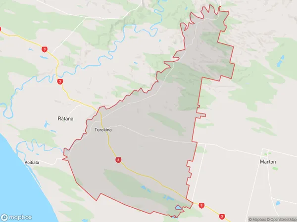 Turakina, Manawatu-Wanganui Polygon Area Map