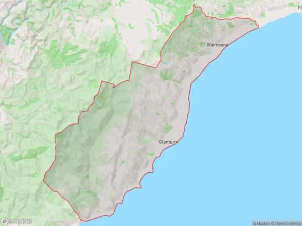 Glenburn, Wellington Polygon Area Map