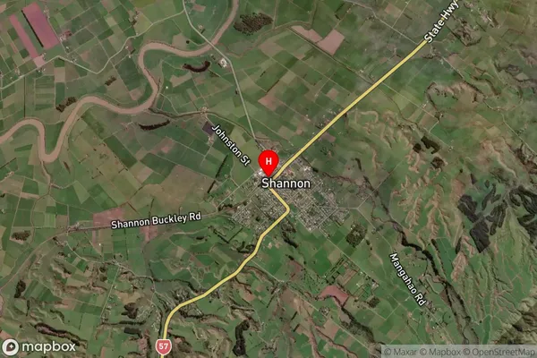 Shannon,Manawatu-Wanganui Satellite Map