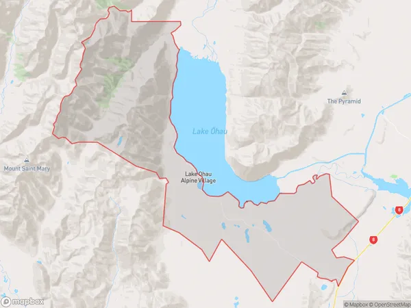 ZipCode 7901 Map for Lake Ohau