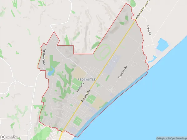 Oamaru North, Otago Polygon Area Map