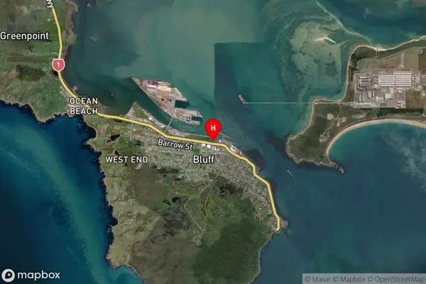 Bluff,Southland Satellite Map