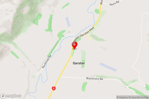 Garston,Southland Area Map