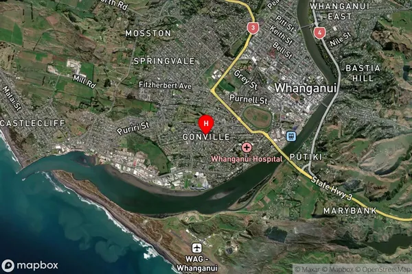 Gonville,Manawatu-Wanganui Satellite Map