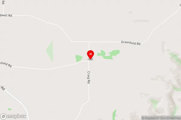 Greenfield,Otago Area Map