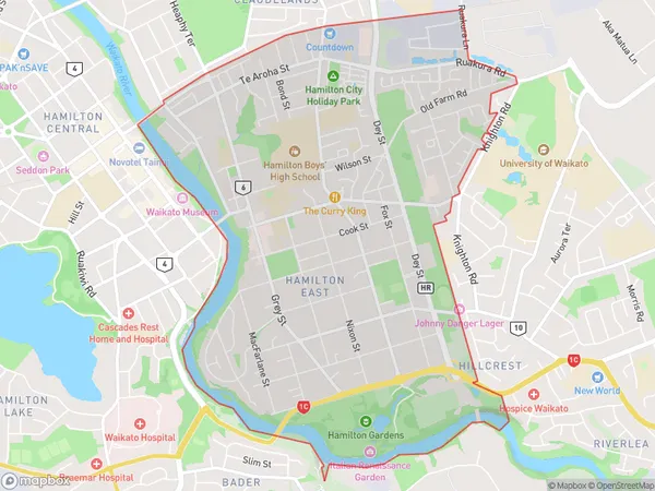 ZipCode 3247 Map for Hamilton East