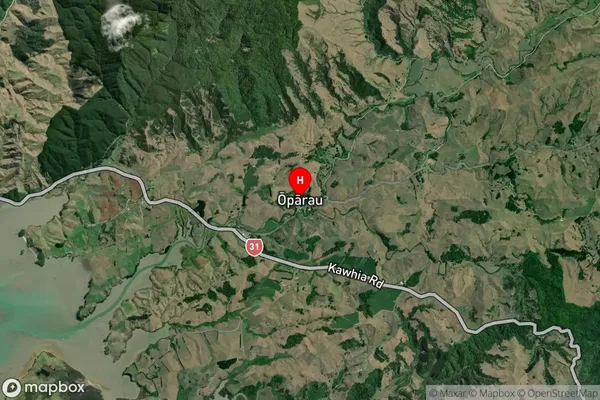 Oparau,Waikato Satellite Map