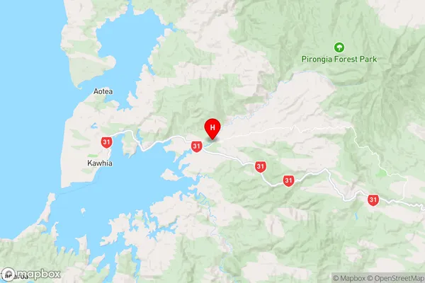 Oparau,Waikato Region Map