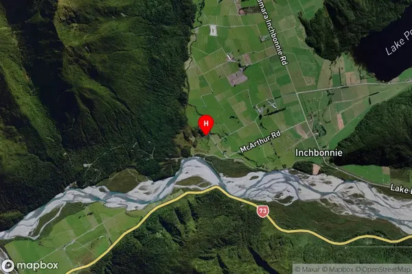 Inchbonnie,West Coast Satellite Map