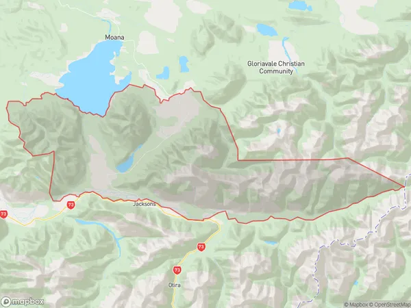 Inchbonnie, West Coast Polygon Area Map