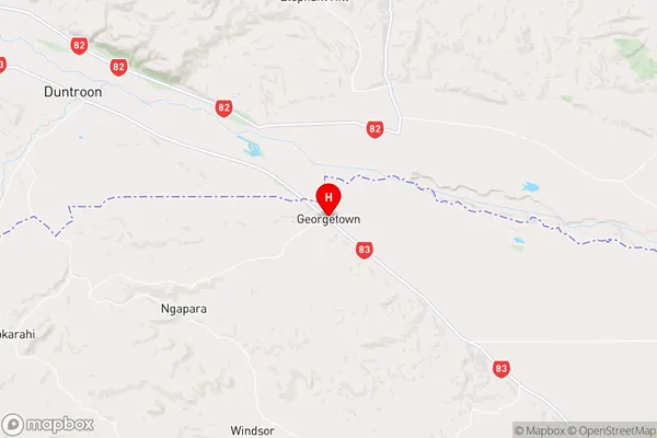 Georgetown,Otago Region Map