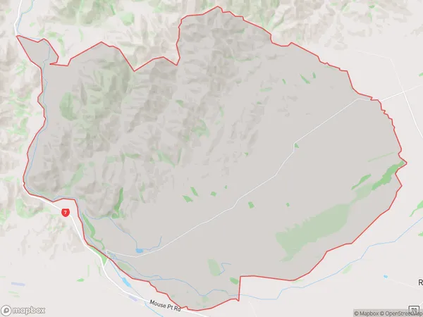 Leslie Hills, Canterbury Polygon Area Map