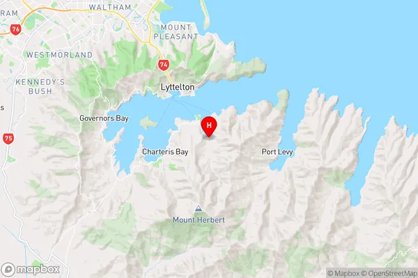 Purau,Canterbury Region Map