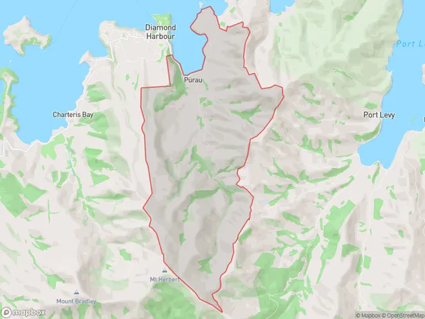 Purau, Canterbury Polygon Area Map