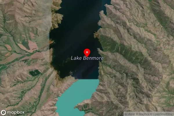 Lake Benmore,Canterbury Satellite Map