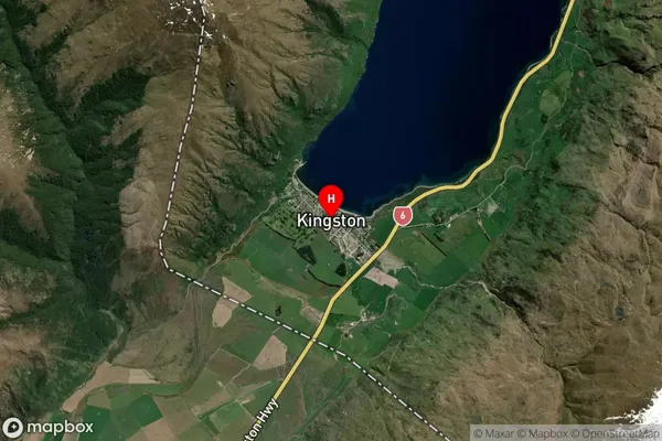 Kingston,Otago Satellite Map