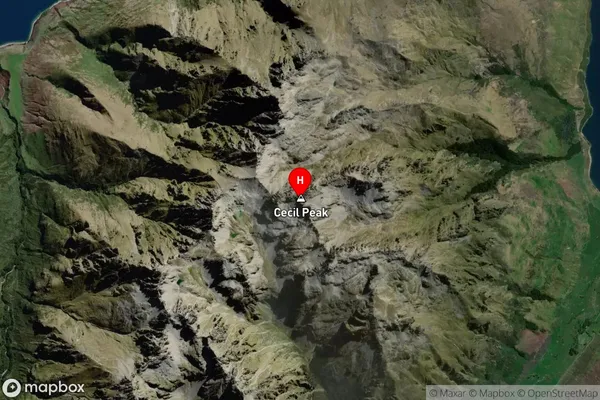 Cecil Peak,Otago Satellite Map