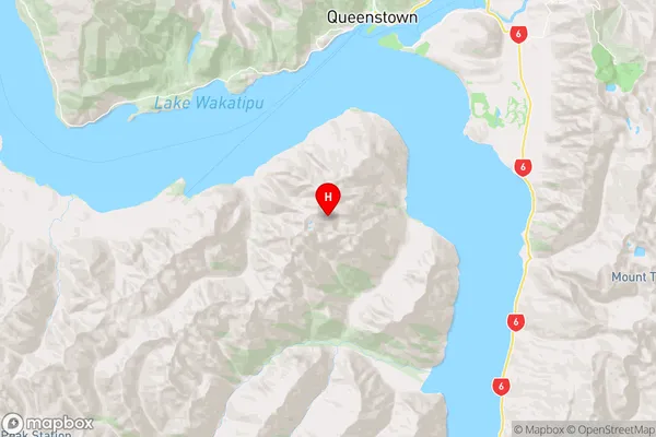 Cecil Peak,Otago Region Map