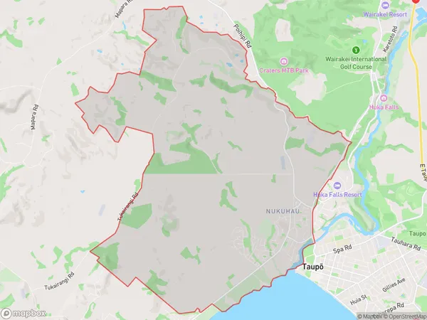 Nukuhau, Waikato Polygon Area Map