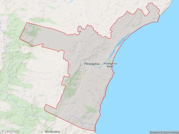 ZipCode 4245 Map for Porangahau