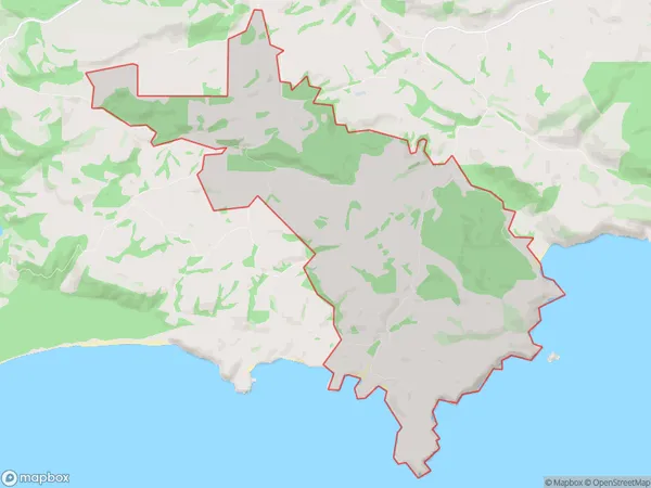 Purakaunui, Otago Polygon Area Map