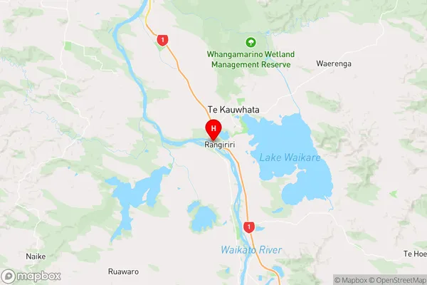 Rangiriri,Waikato Region Map
