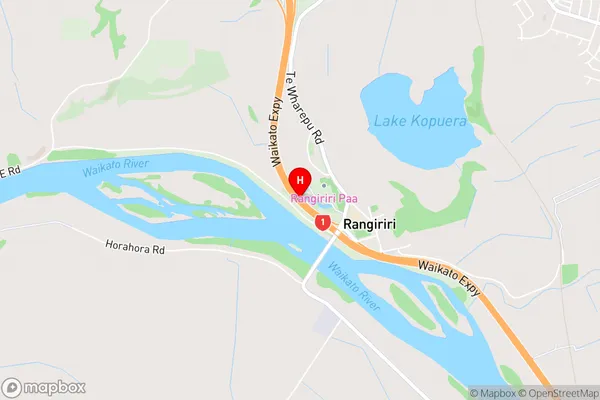 Rangiriri,Waikato Area Map