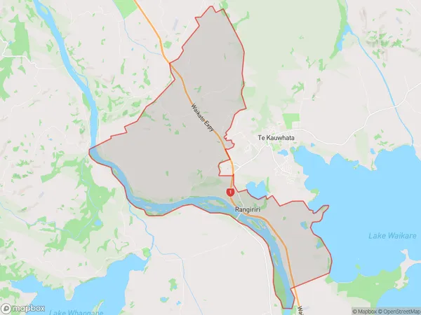 Rangiriri, Waikato Polygon Area Map