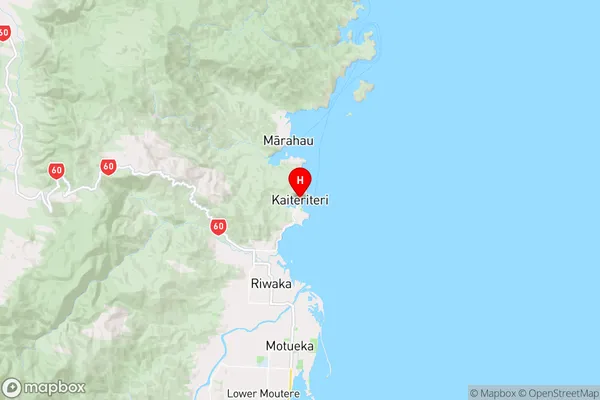 Kaiteriteri,Tasman Region Map