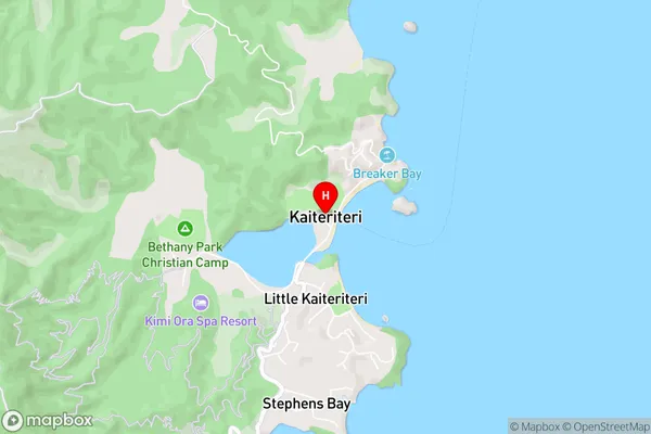 Kaiteriteri,Tasman Area Map